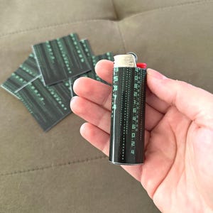 Matrix Code Lighter Wrap Sticker - Smoking Accessories - Matrix Inspired Aesthetic Sticker