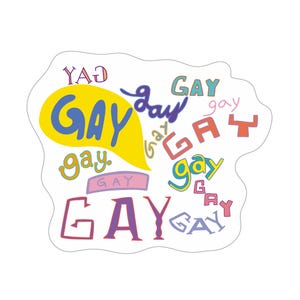 Gay Spongebob Episode Inspired Sticker - LGBTQ+ Pride Sticker - Spongebob Aesthetic Sticker - Charitable Donation Sticker