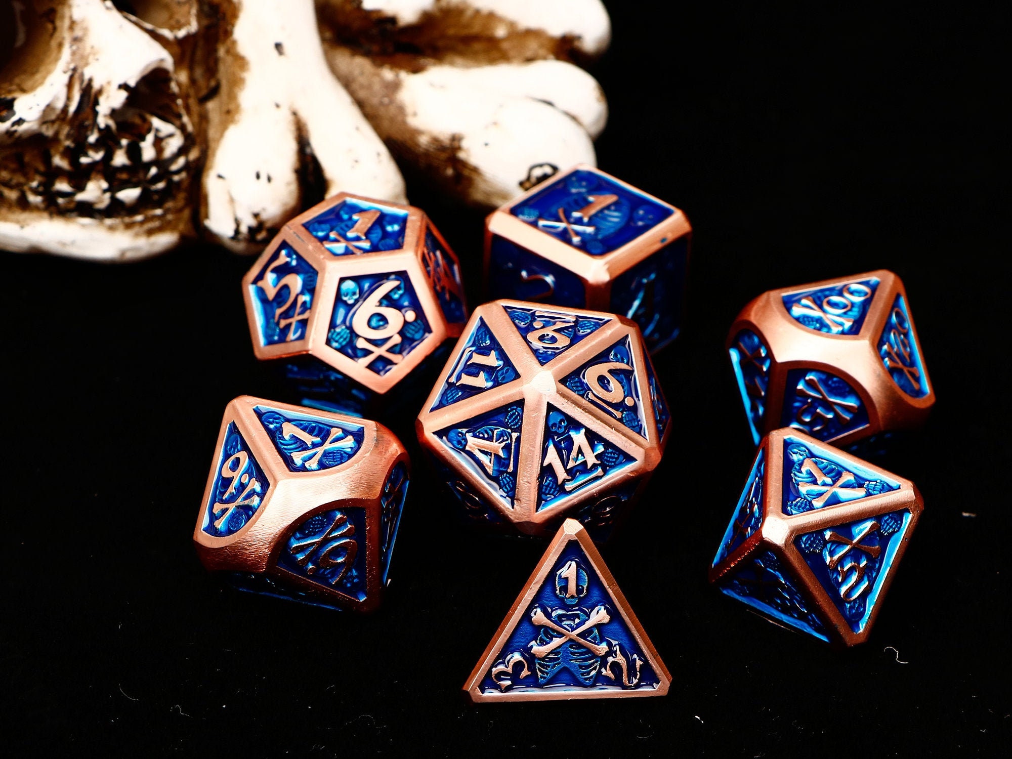 Skull D20 Rpg Metal Dnd Dice Dice Dnd Set Dragons and Dungeons Etsy