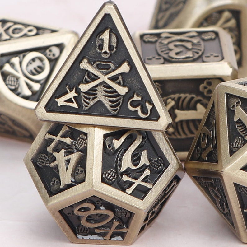 dnd dice for dungeon and dragon Solid Metal Polyhedral D/&D Dice rpg d20 dice Heavy Metal Polyhedral Dice DnD Metal Dice