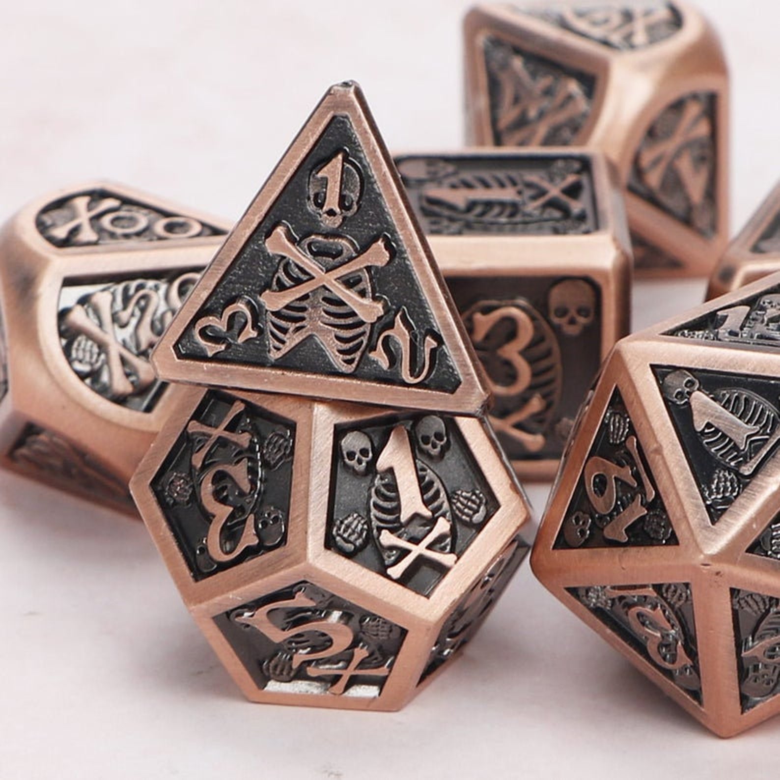 DND dice Metal D&D Dice Set for Role Playing polyhedral dice Etsy