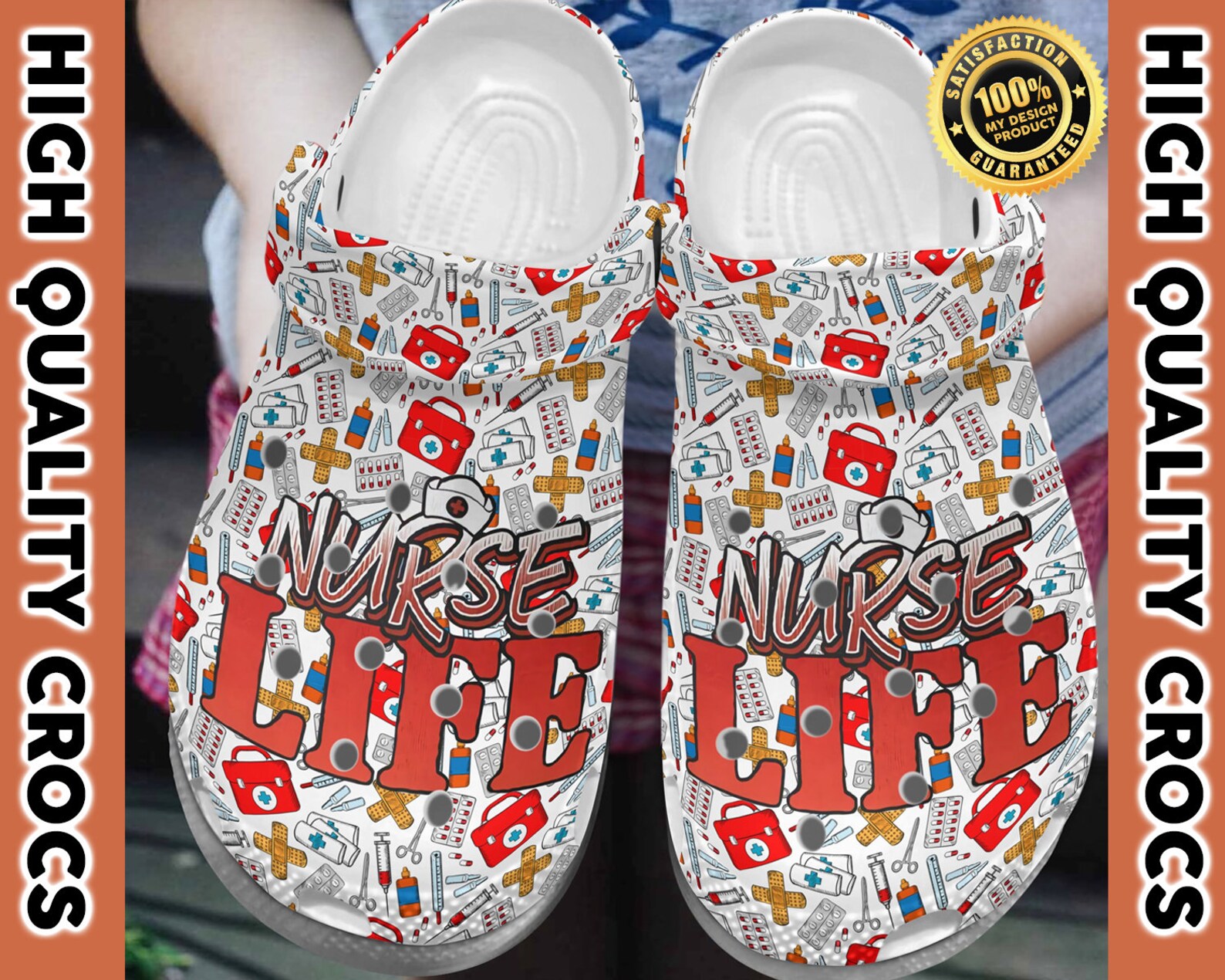 Nurse Life Crocs Nurse Life Clog Nurse Life Crocband Nurse Etsy