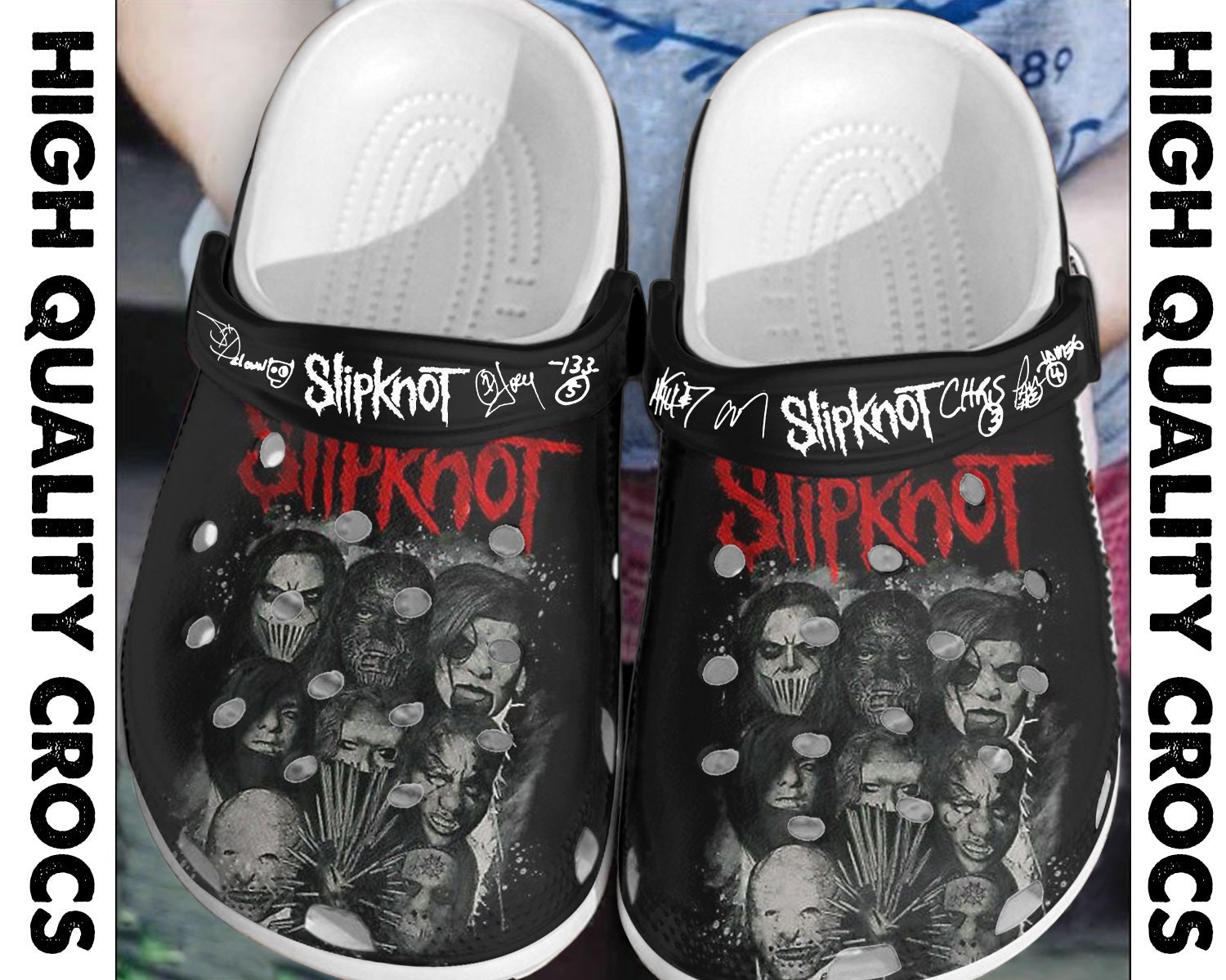 Slipknot Band Crocs Slipknot Band Clog Slipknot Band Etsy
