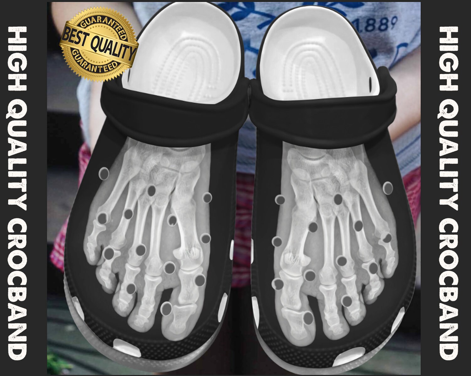 Foot Xray Crocs Foot Xray Clog Foot Xray Crocband Foot Etsy