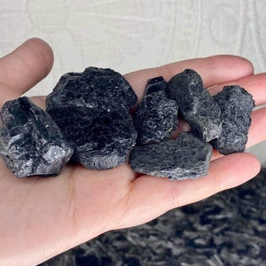 Black Tourmaline Chunks, Large And Small Pieces, Black Tourmaline Crystal