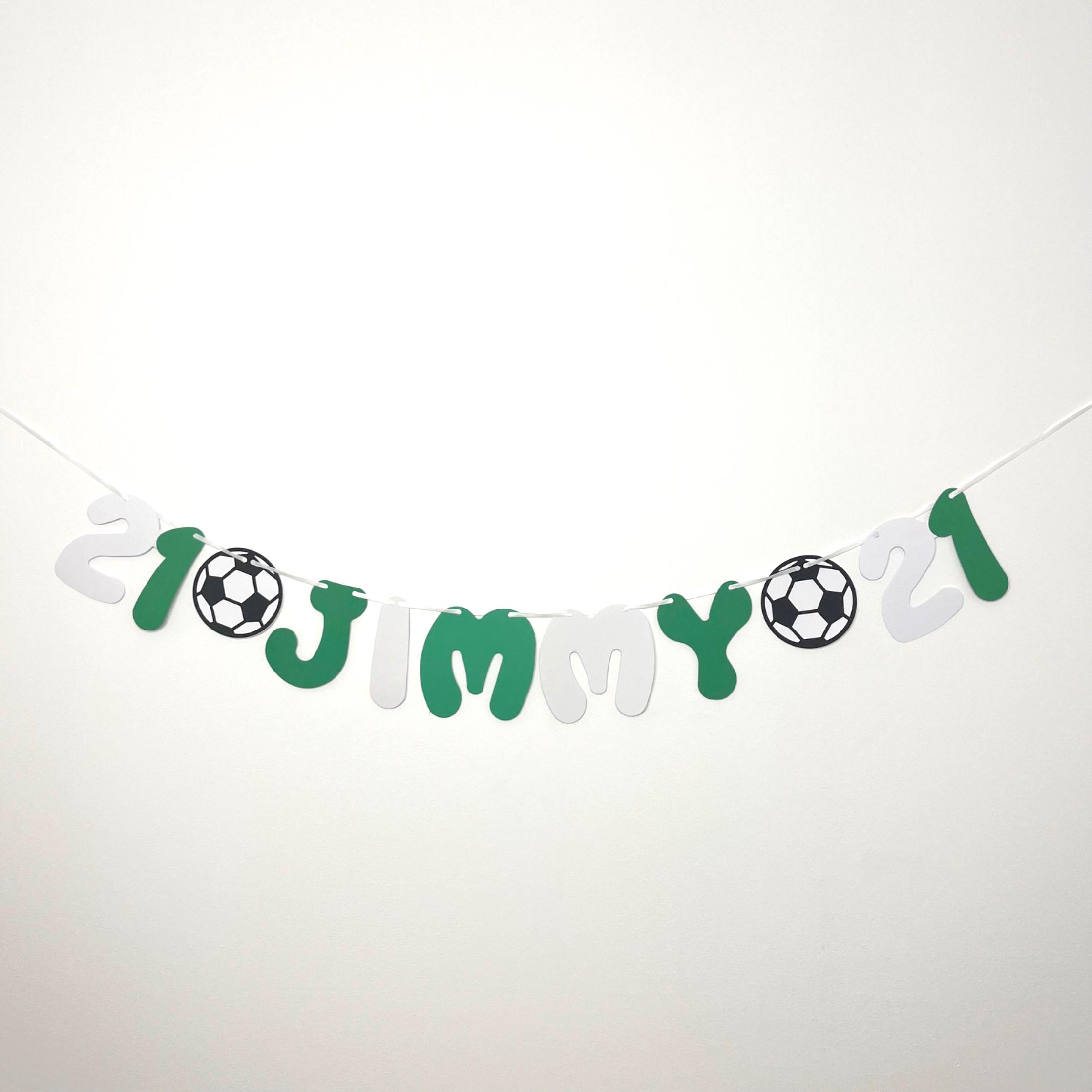 thumbnail image 2 of Glasgow Celtic Football Club Colours Personalised Birthday Party Banners - 90cm, Set Of 2 2 of 3