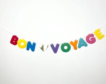 Bon Voyage Banner Leaving Travelling Celebration Party Bunting