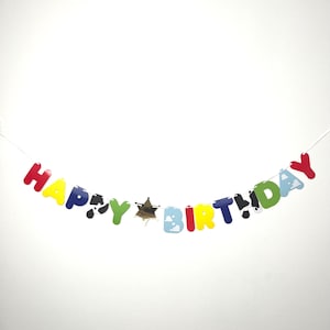 Toy Story Style Happy Birthday Banner Party Bunting