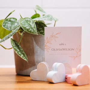 Porta biglietti da matrimonio a forma di cuore / fatto a mano / porta segnaposto / porta foto