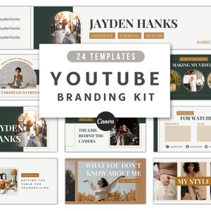 YouTube Branding Kit, YouTube Banners, YouTube Thumbnails, YouTube Intro and Outro