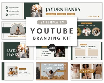 YouTube Branding Kit, YouTube Banners, YouTube Thumbnails, YouTube Intro and Outro