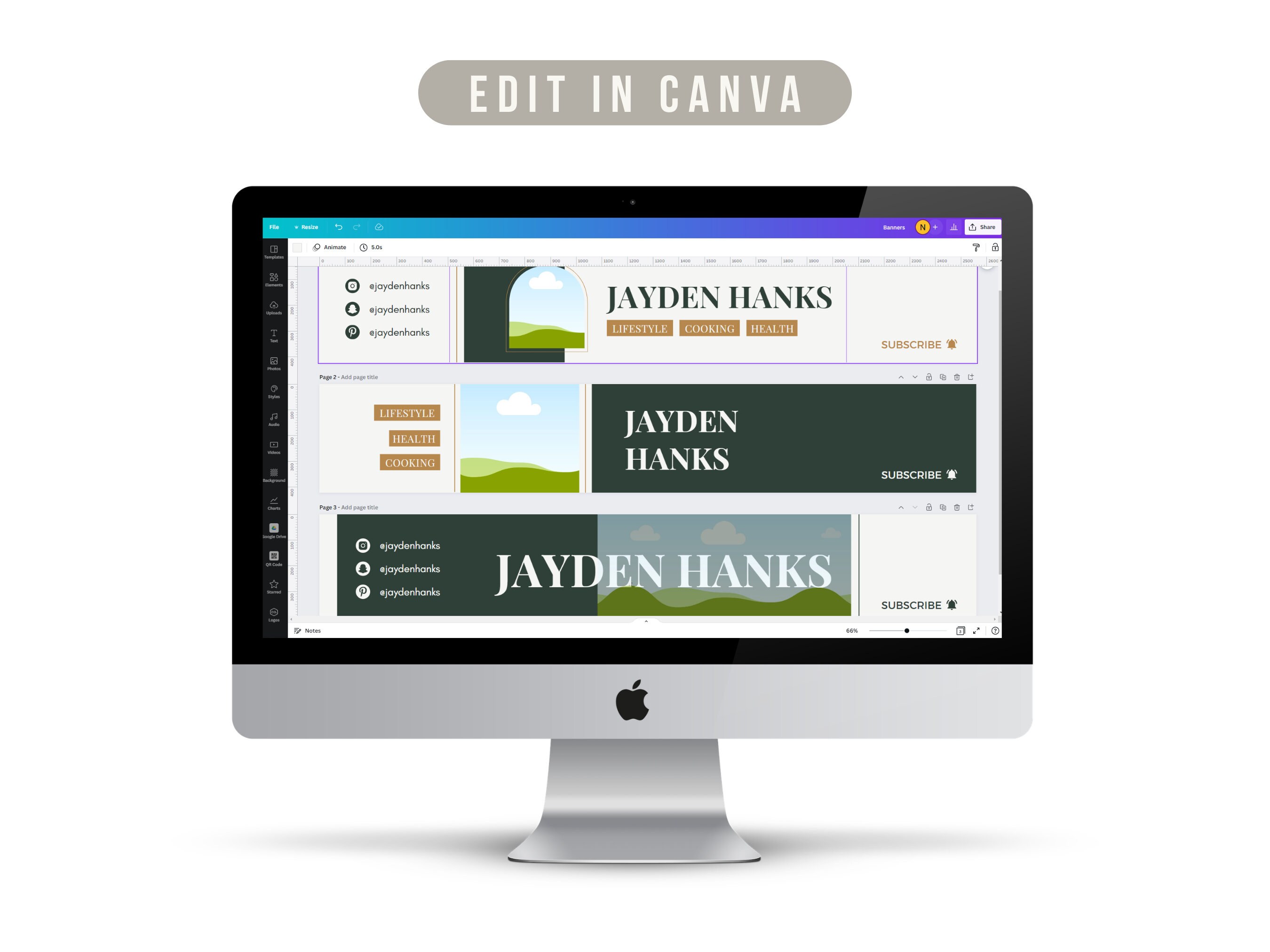 Youtube Banner Template, Youtube Channel Banner, Youtube Branding