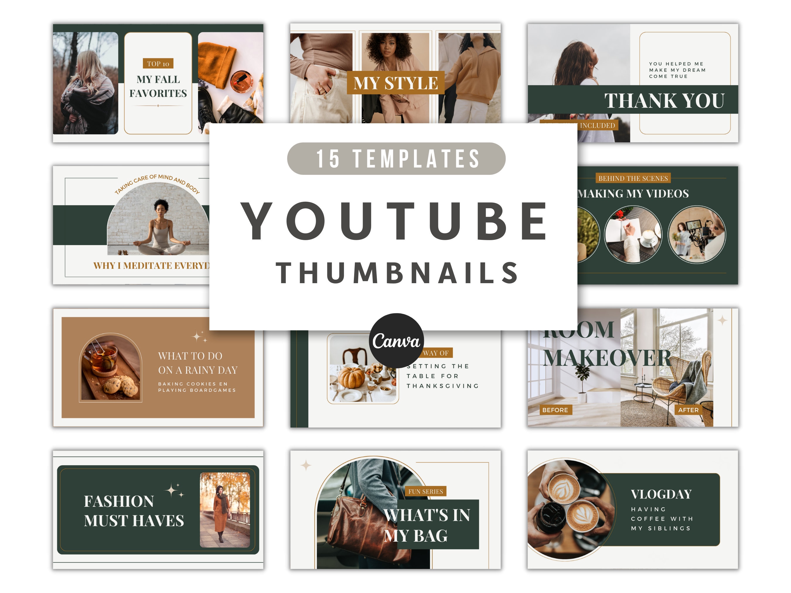 Youtube Thumbnail Templates, Youtube Playbutton, Youtube Branding Etsy