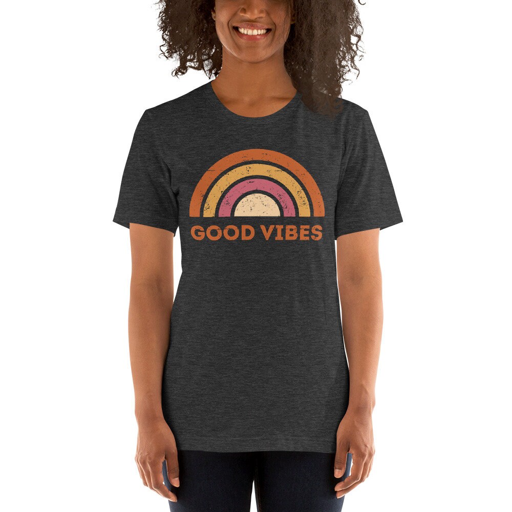 Woman s funny Good vibes t shirt Motivational t shirts Funny Etsy