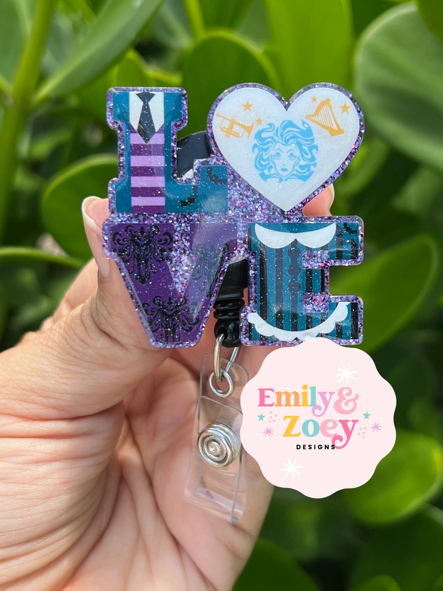 Love Haunted Mansion Badge Reel | Nurse Badge Reel | Teacher Badge Reel |Badge Reel | Medical Badge Reel |Cute Badge Reel