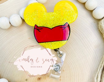 Winnie The Pooh Inspired Badge Reel | Nurse Badge Reel | Teacher Badge Reel |Badge Reel | Medical Badge Reel |Cute Badge Reel