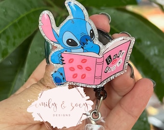 Burn Book Stitch Badge Reel| Nurse Badge Reel | Teacher Badge Reel |Badge Reel |Glittered Badge Reel | Medical Badge Reel |Cute Badge Reel