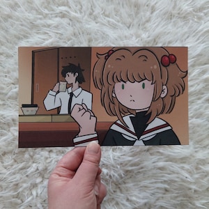 Card Captor Sakura - Sakura and Toya Paper Art print. [CCS]