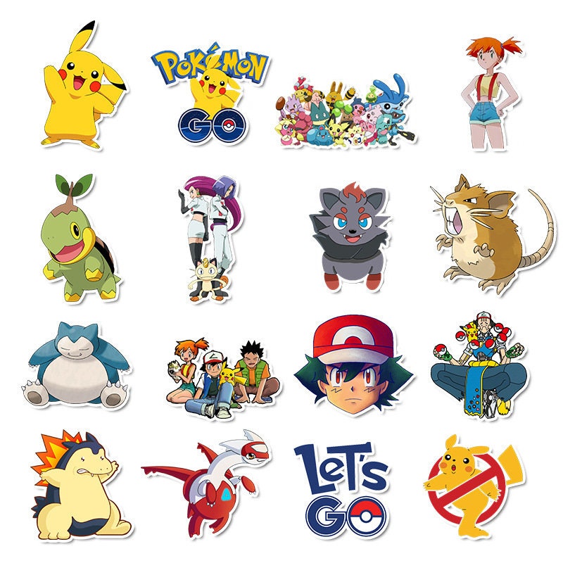 Pokemon Stickers Pack de 50 Etsy
