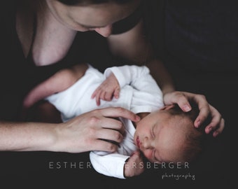 Fotografie-Print | Das Baby kennenlernen | Wandbild | 009585