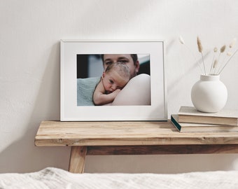 Fotografie-Print | Kuscheln im Wochenbett | Wandbild | 009649