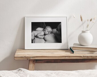 Fotografie-Print | Erstes Stillen nach der Geburt | Wandbild | 000123