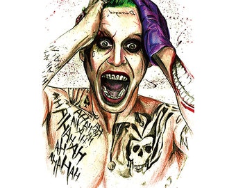 Joker Smile Tattoo Etsy Joker Smile Tattoo Etsy