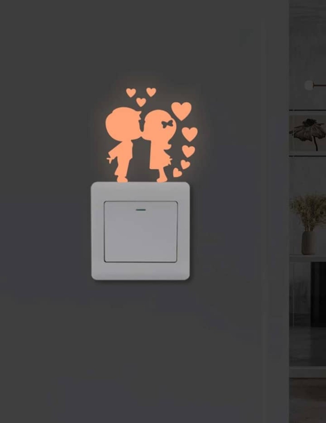 Couple Print Light Switch Sticker Etsy