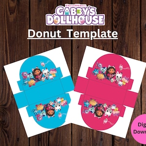 Christmas Donuts Dollhouse Box Printable