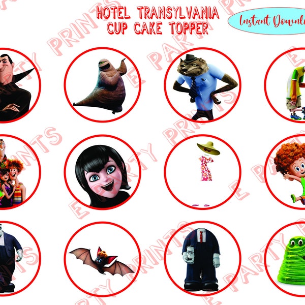 Hotel Transylvania. Cup Cake topper.