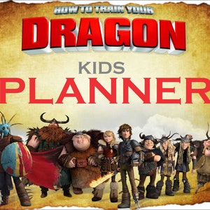How to train your dragon kids planner