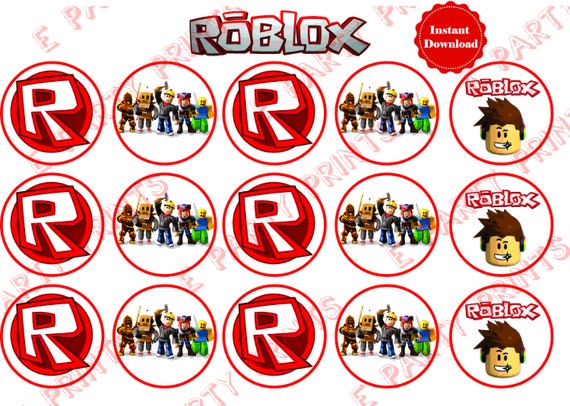 Roblox Logo 228-674 Cupcake Topper