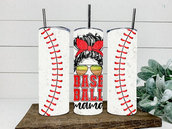 Baseball Mama Tumbler With Straw, Game Day Baseball Travel Mug, Sports  Water Bottle for Her, Baseball Cup for Mom, Sports Lover Gift 