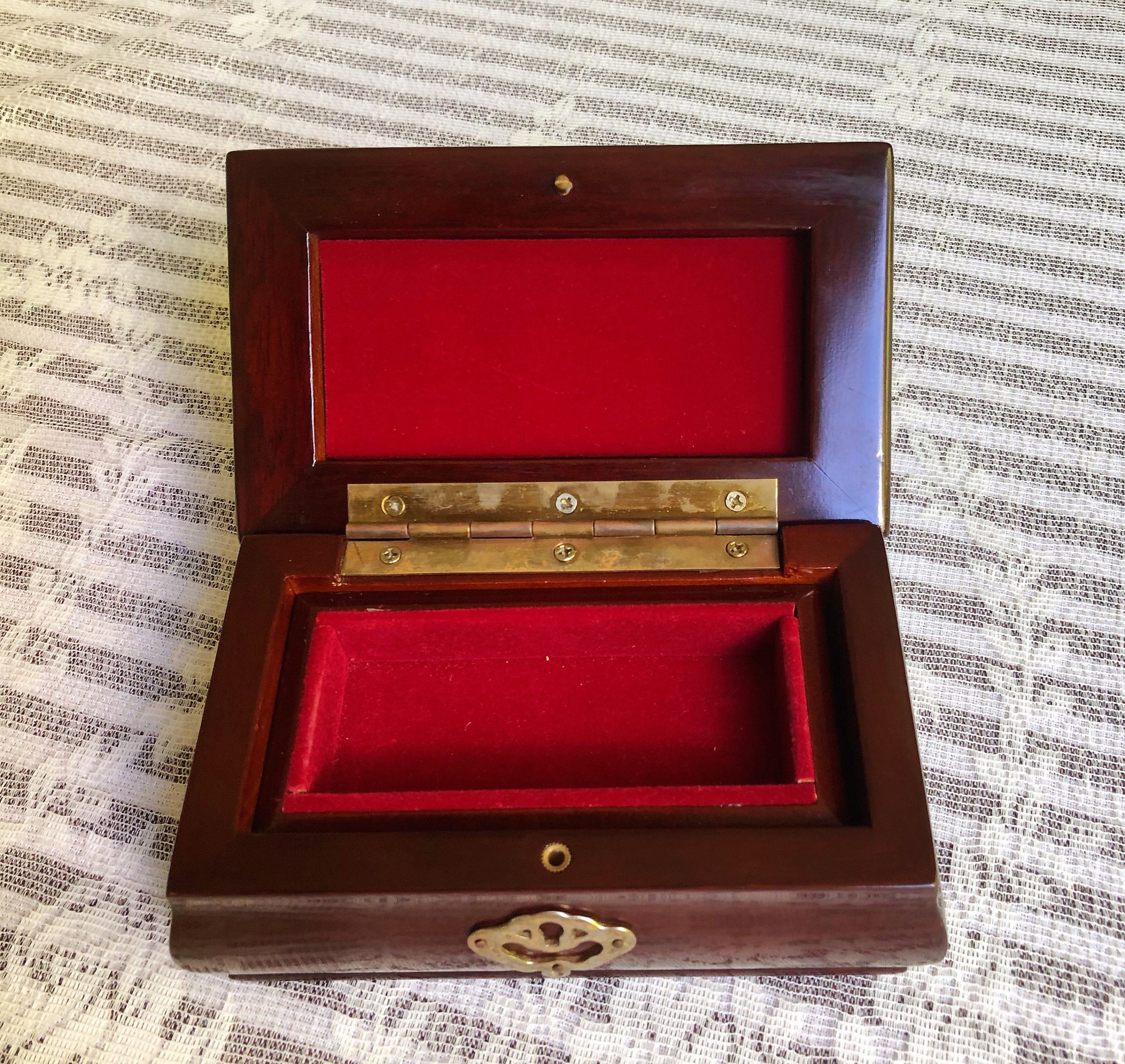 Antique Vintage Handmade Stunning Wooden Jewelry Box Two Level Etsy — free download