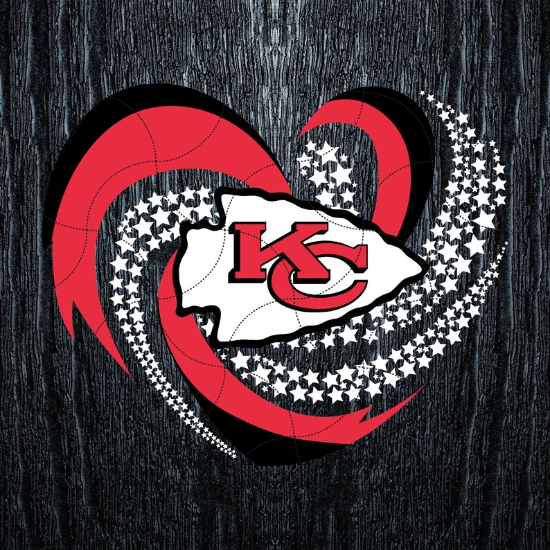 Kansas City Chiefs Svg Love Svg Cricut File Clipart NFL Etsy