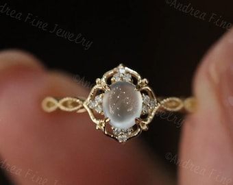 Dainty Jadeite Promise Rings, Floral Icy Jade Engagement Ring, Ice Jade Gemstone Ring, Genuine Jade Ring For Sale, Burmese Solid Jade Ring