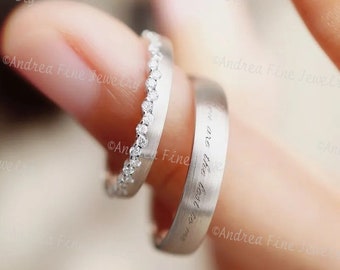 Unique Couple Ring, Personalized Promise Rings For Couples, Trendy Matching Couple Ring, Custom Engraved Matching Wedding Bands, Love Bands