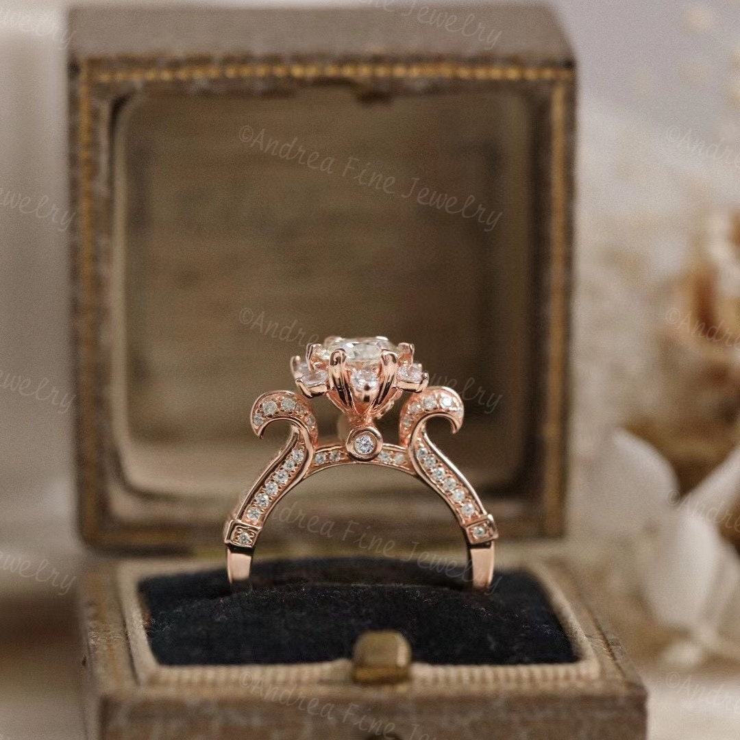 Vintage crown best sale ring