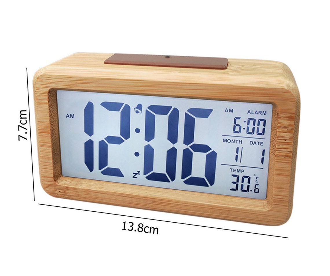 DIY Wooden Alarm Clock Wooden Digital Clock Wooden Vintage | Etsy
