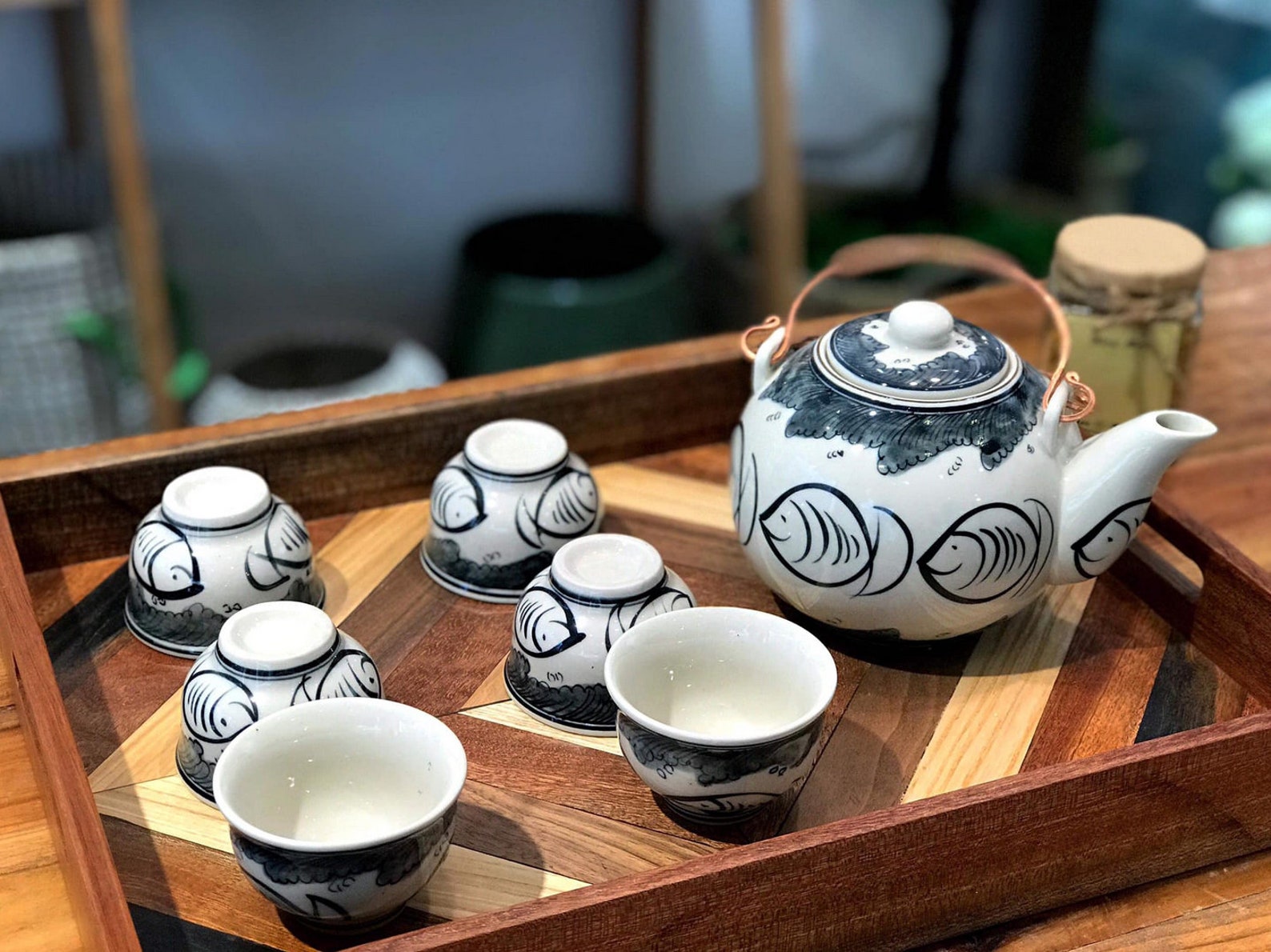 Ceramic Tea Set Handmade Porcelain Tea Cup Set Soarse Etsy