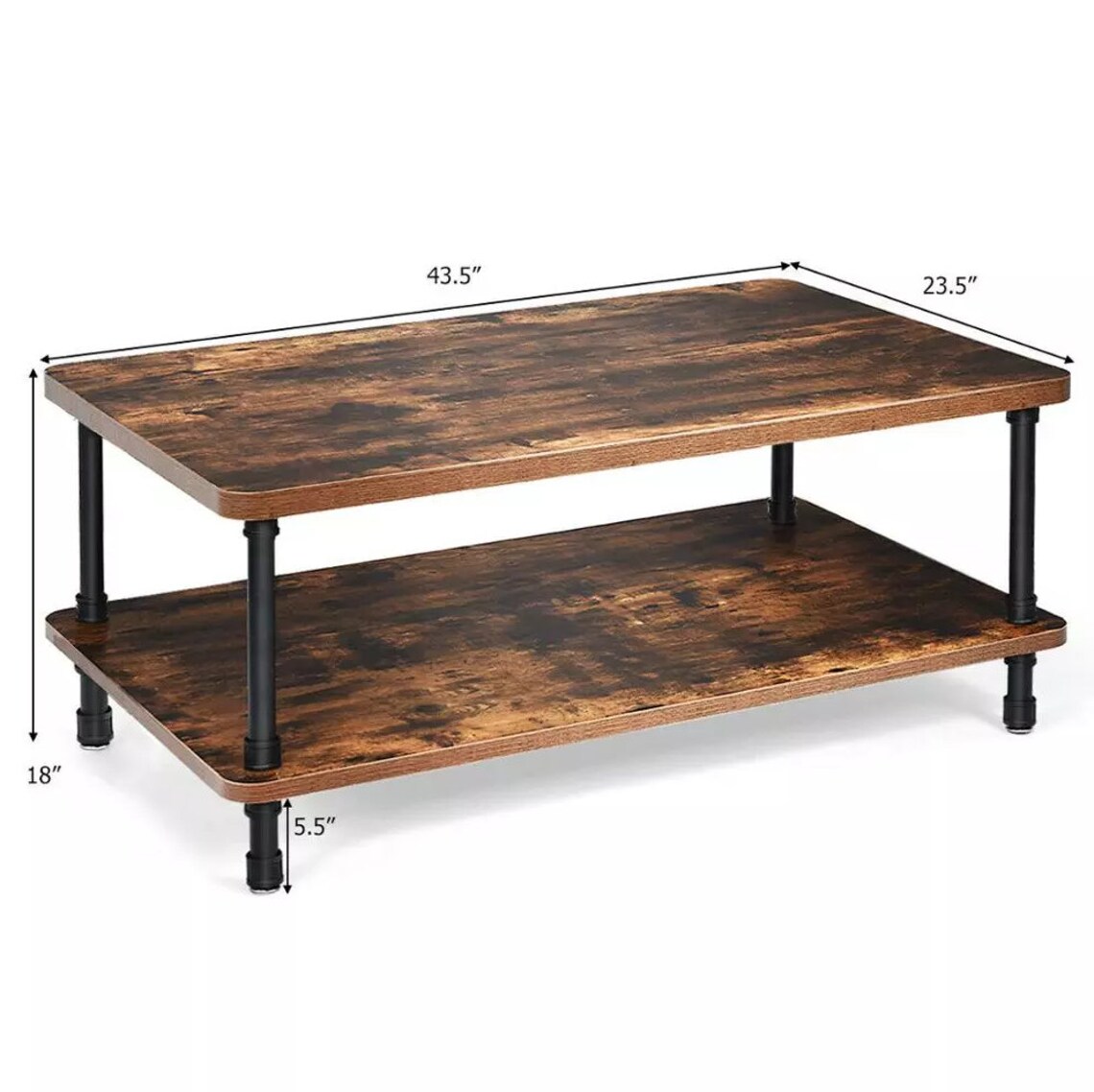 Korean Table Wooden Rustic Coffee Table Retro Engineered Etsy