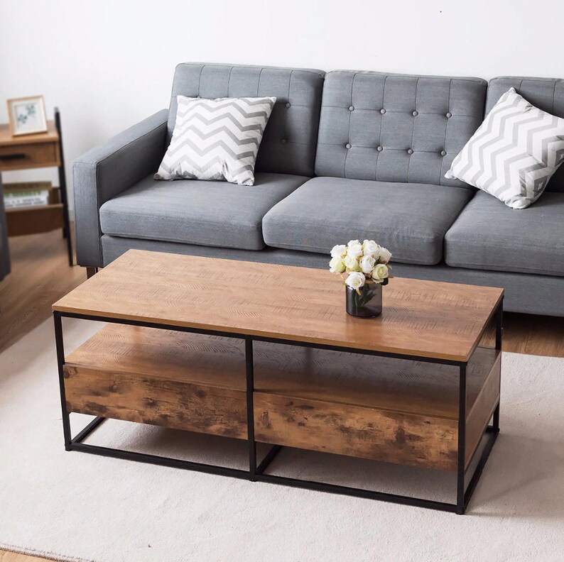 Modern Simply Korean Table Style Wooden Coffee Table Eco Etsy