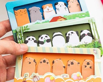 300 animal post-it cute stationery kids favor stationery sticker notes study tool Office Supplies Planner Essentials