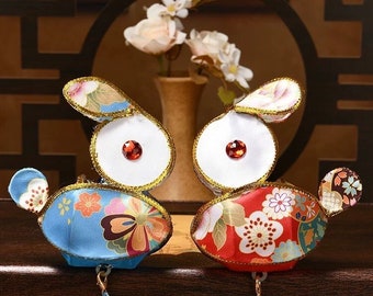 Chinese Rabbit Lanterns (Set of 2), Mid-Autumn Festival Decor