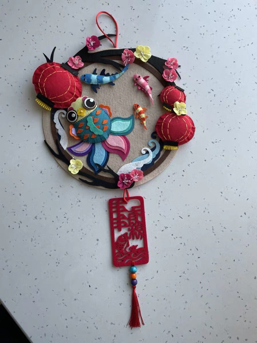 1 Chinese New Year DIY Felt Wall Decor Diy Kit CNY Decor Etsy