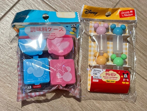 8 Mickey Mouse Sauce Containers Bento Box Favours Lunch Box 