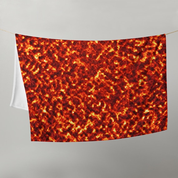 Solar Lava Throw Blanket