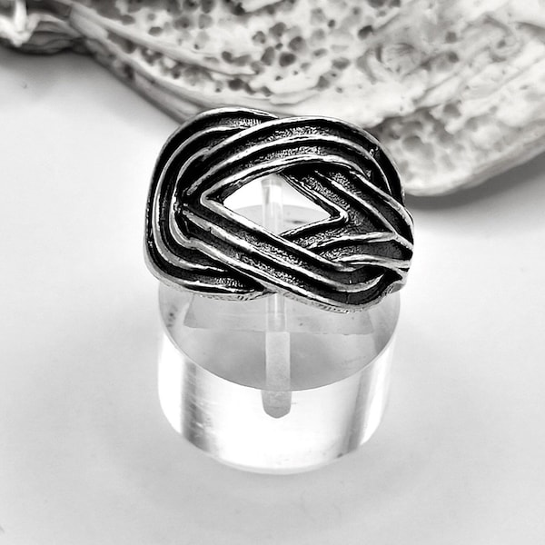 Handmade Sterling Silver 925 Hercules Knot Ring