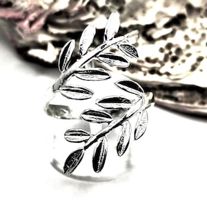 Olive Leaf Sterling Silver Ring for women