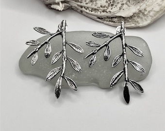 Olive Leaf Silver 925 Stud Earrings For Women